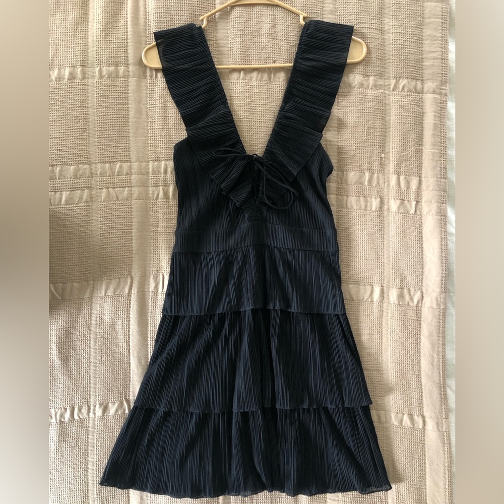 Express Tiered Black Ruffle Dress Sz. XS